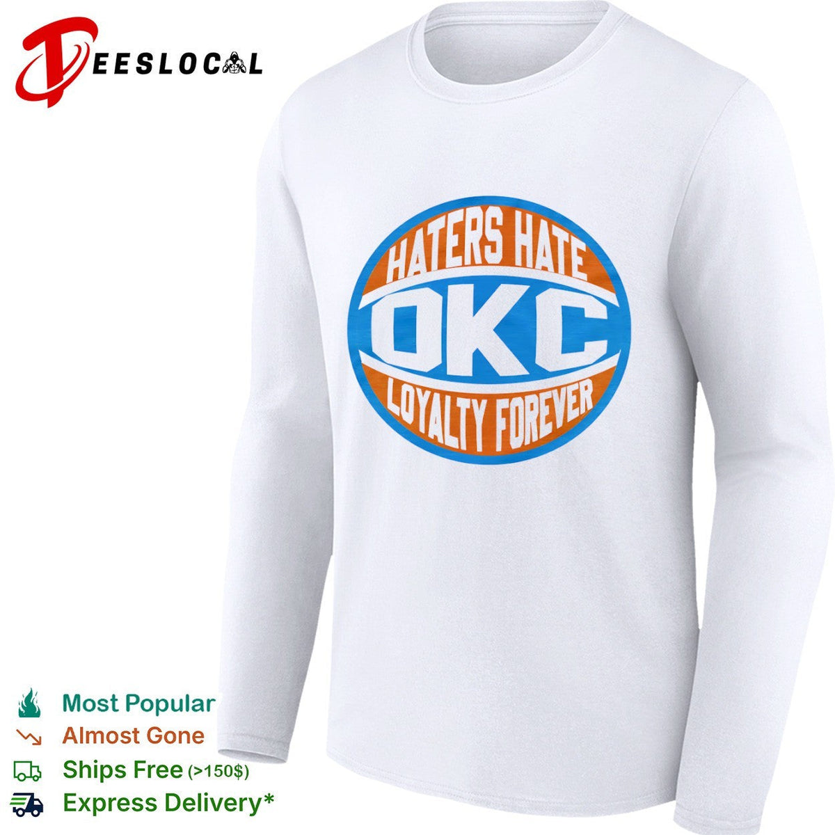 Haters Hate OKC Loyalty Forever Oklahoma City Thunder Basketball NBA Team shirt Unisex