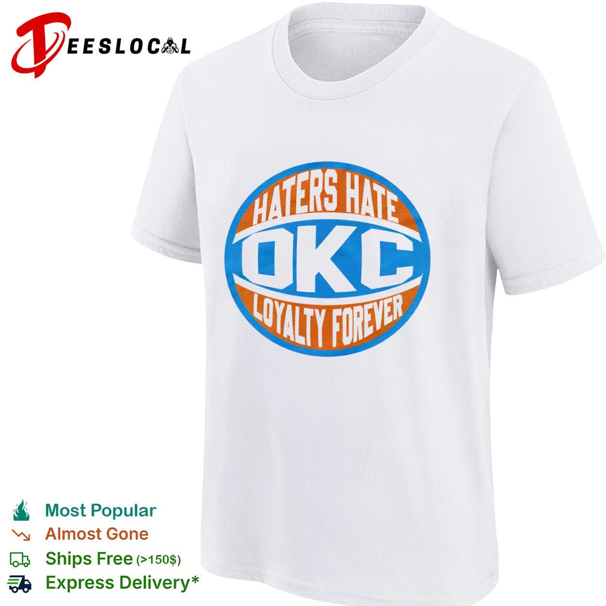Haters Hate OKC Loyalty Forever Oklahoma City Thunder Basketball NBA Team shirt Unisex