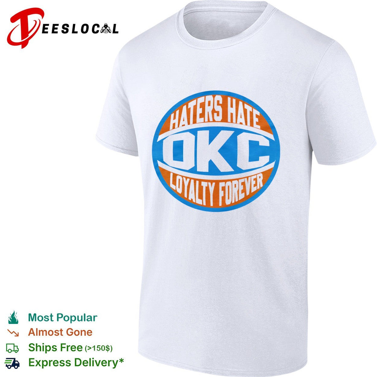 Haters Hate OKC Loyalty Forever Oklahoma City Thunder Basketball NBA Team shirt Unisex