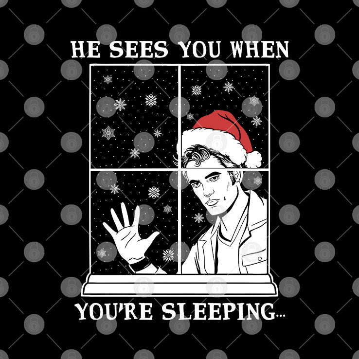 He Sees You When You’re Sleeping Christmas Shirt Unisex