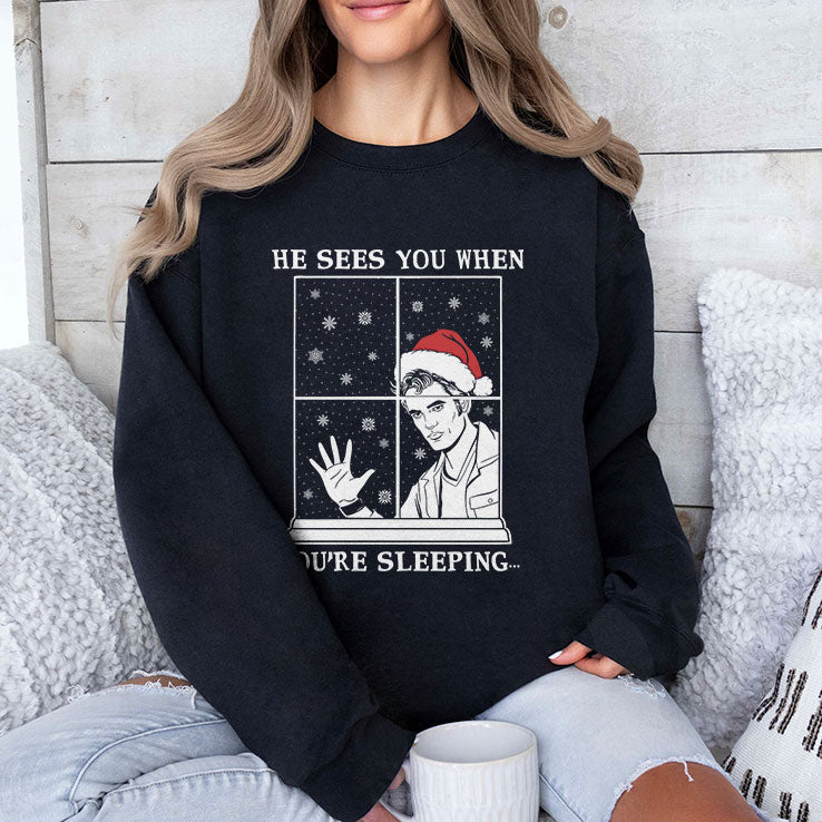 He Sees You When You’re Sleeping Christmas Shirt Unisex