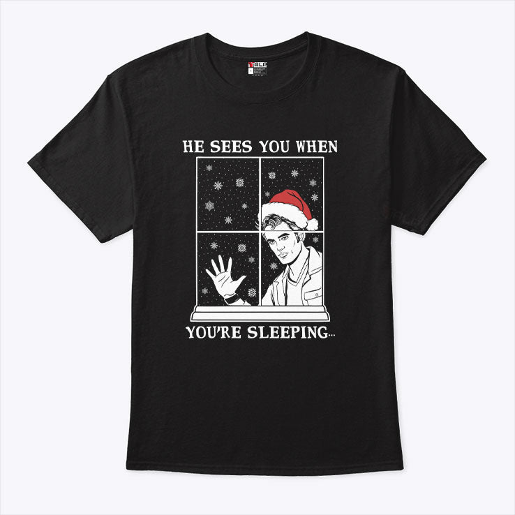 He Sees You When You’re Sleeping Christmas Shirt Unisex