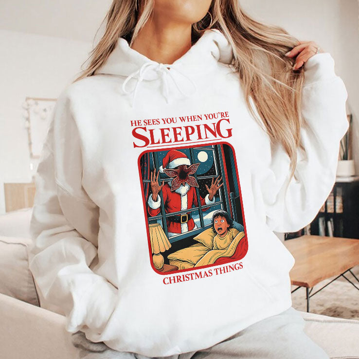 He Sees You When You’re Sleeping Christmas Things T Shirt Unisex