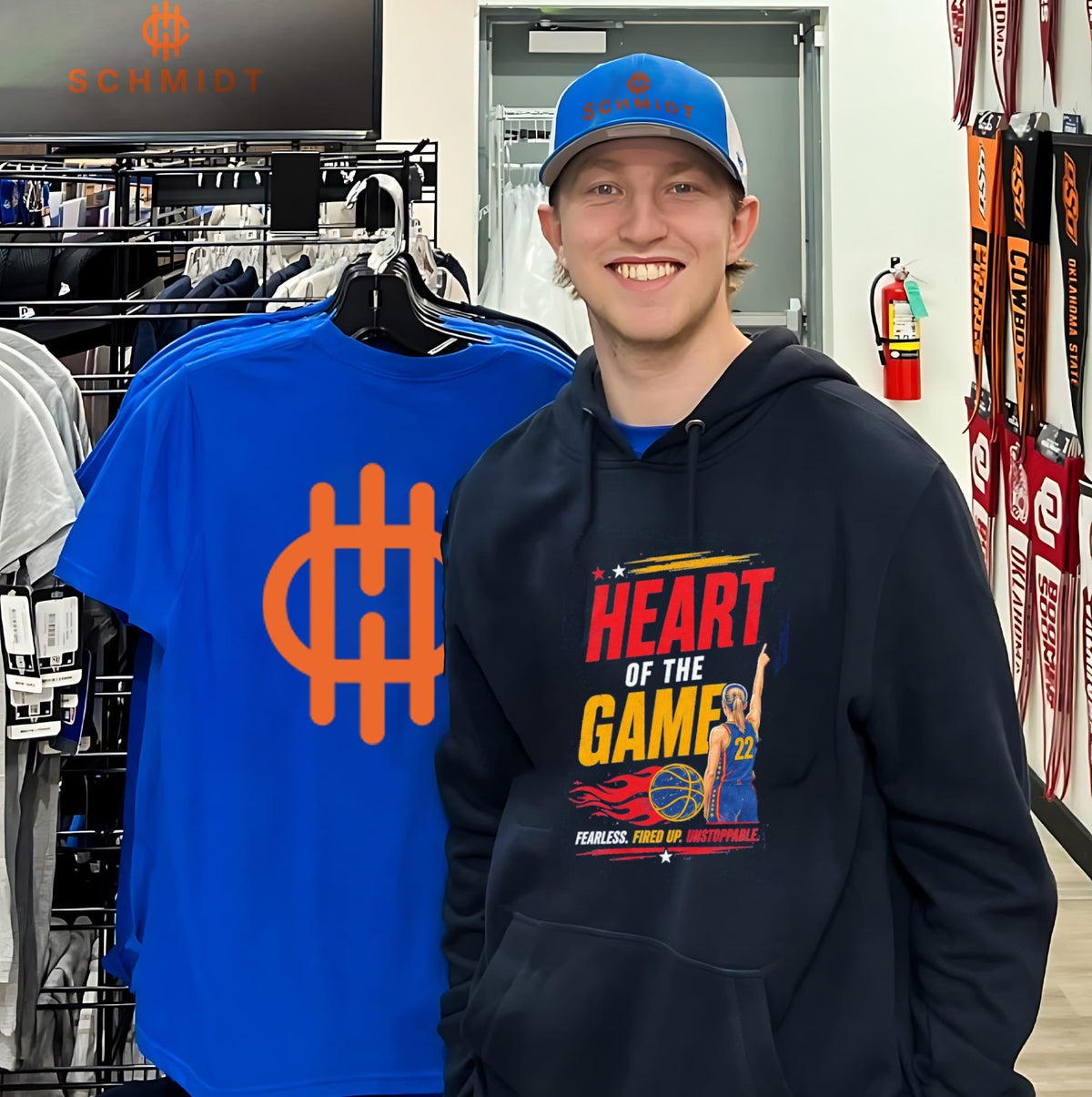 Heart of the Game Fearless Fired Up Unstoppable Basketball Player shirt Unisex