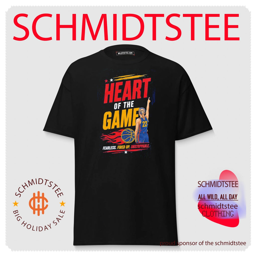 Heart of the Game Fearless Fired Up Unstoppable Basketball Player shirt Unisex