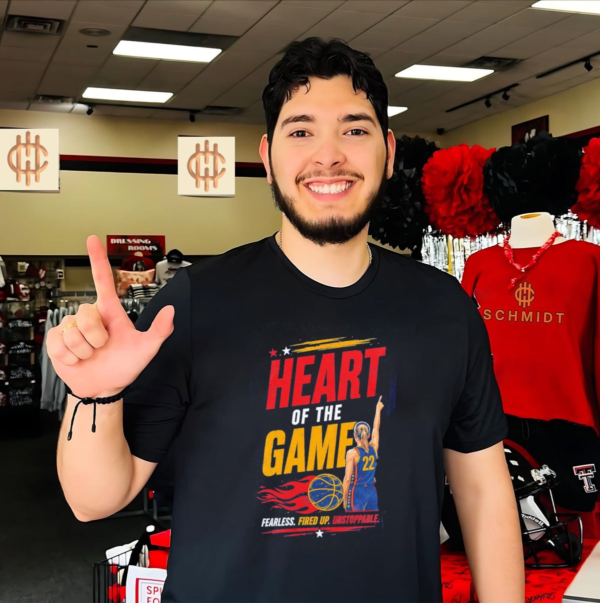 Heart of the Game Fearless Fired Up Unstoppable Basketball Player shirt Unisex