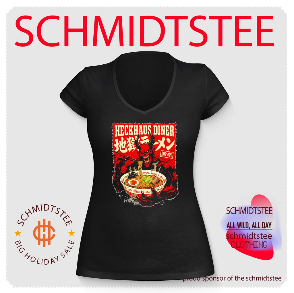 Heckhaus Diner Demon Eating Spicy Ramen shirt Unisex