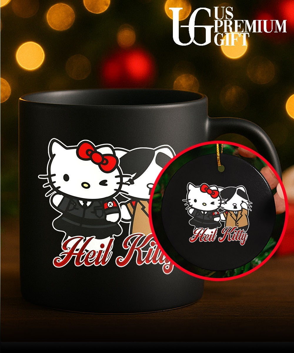 Heil Kitty cartoon shirt Unisex