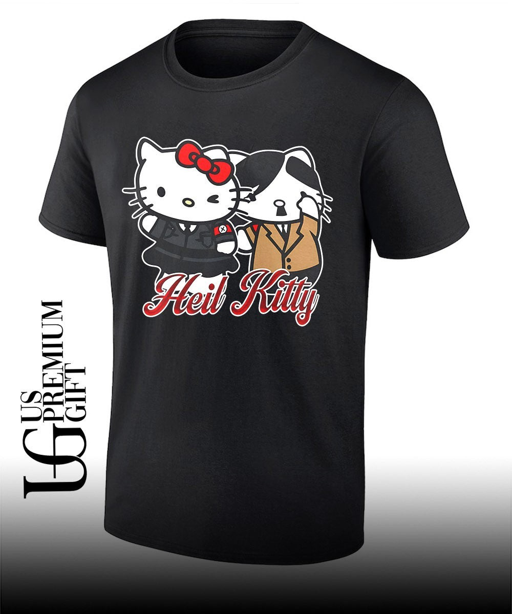Heil Kitty cartoon shirt Unisex