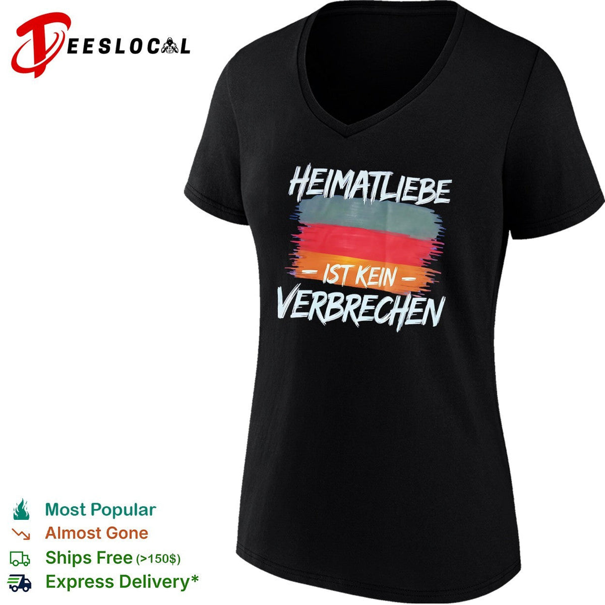 Heimatliebe ist kein verbrechen German flag shirt Unisex