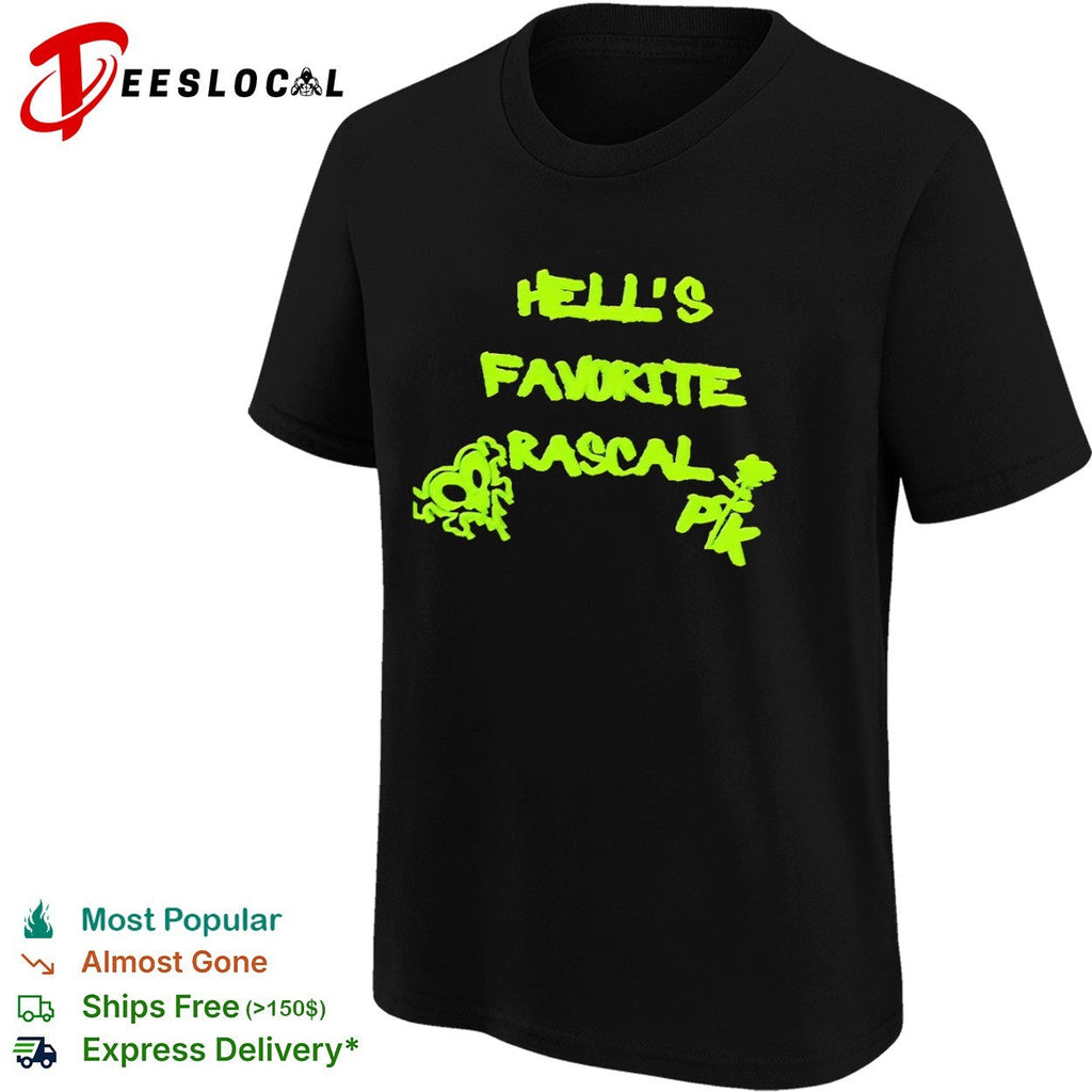 Hells Favorite Rascal PK Rose Skull Shirt Unisex