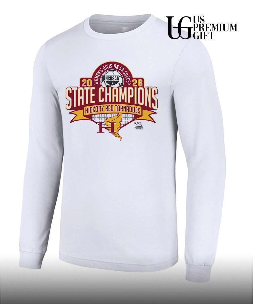 Hickory Red Tornadoes NCHSAA Women’s 5A Soccer State Champions 2026 shirt Unisex