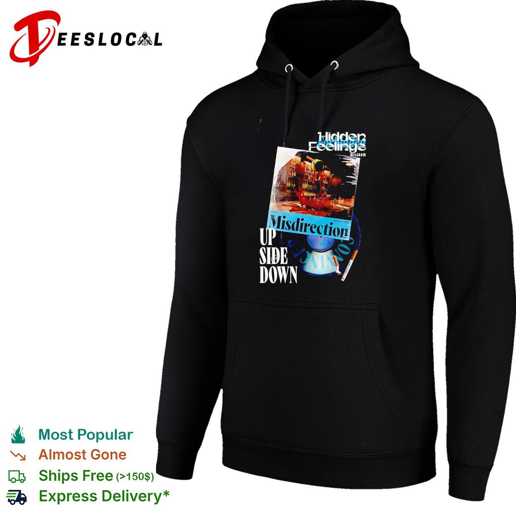 Hidden Feelings Milgaam Misdirection Maagerade Up Side Down Vinyl Record Music shirt Unisex