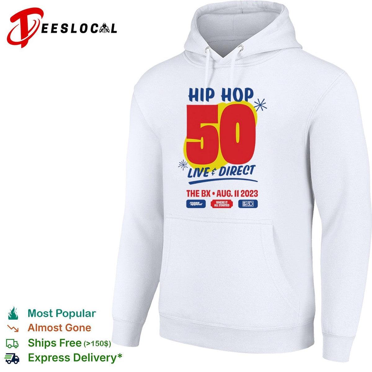 Hip Hop 50 Live and Direct The BX August 11 2023 Where it All Started Mass shirt Unisex