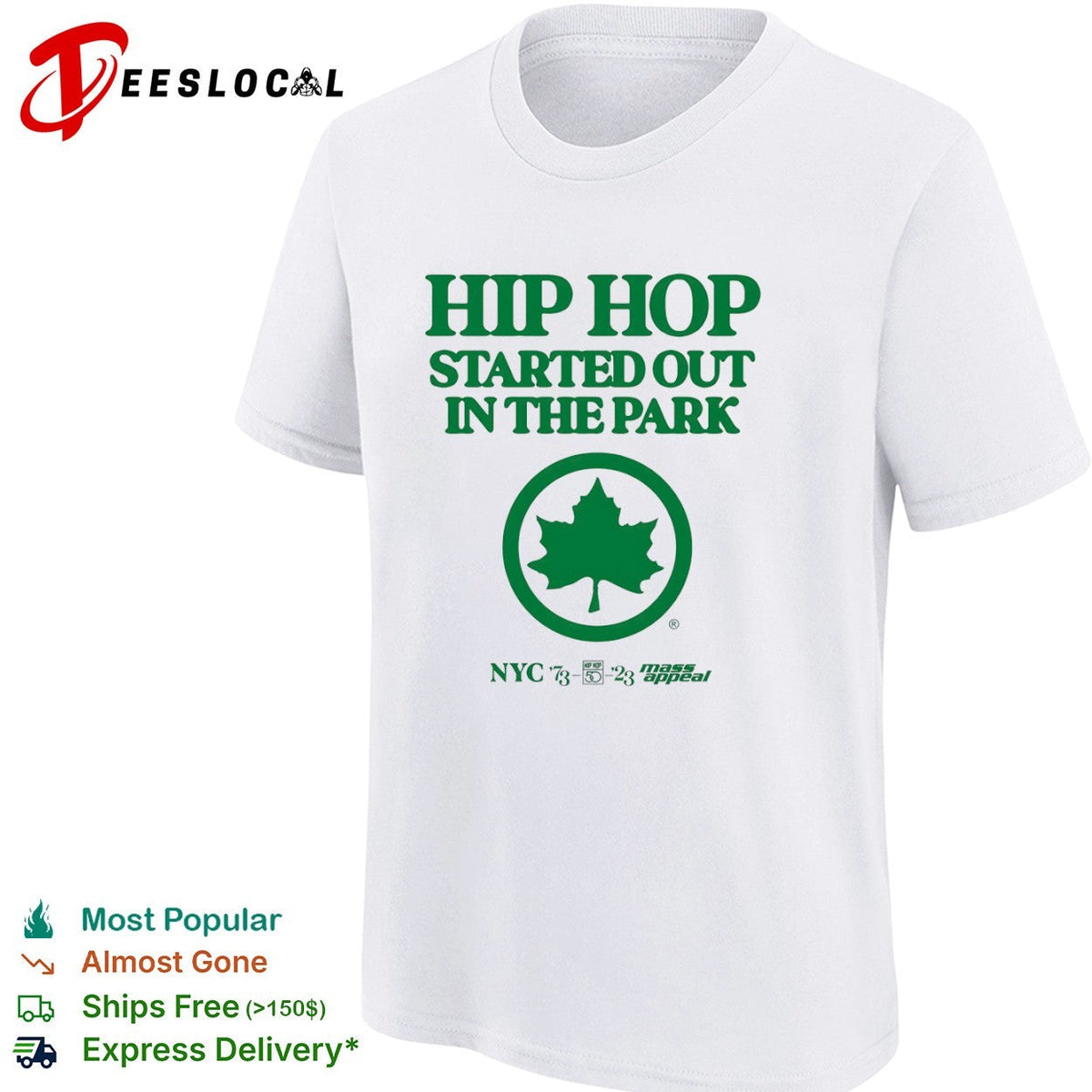 Hip Hop Started out in the Park NYC 1973 2023 Mass Appeal 50th Anniversary shirt Unisex