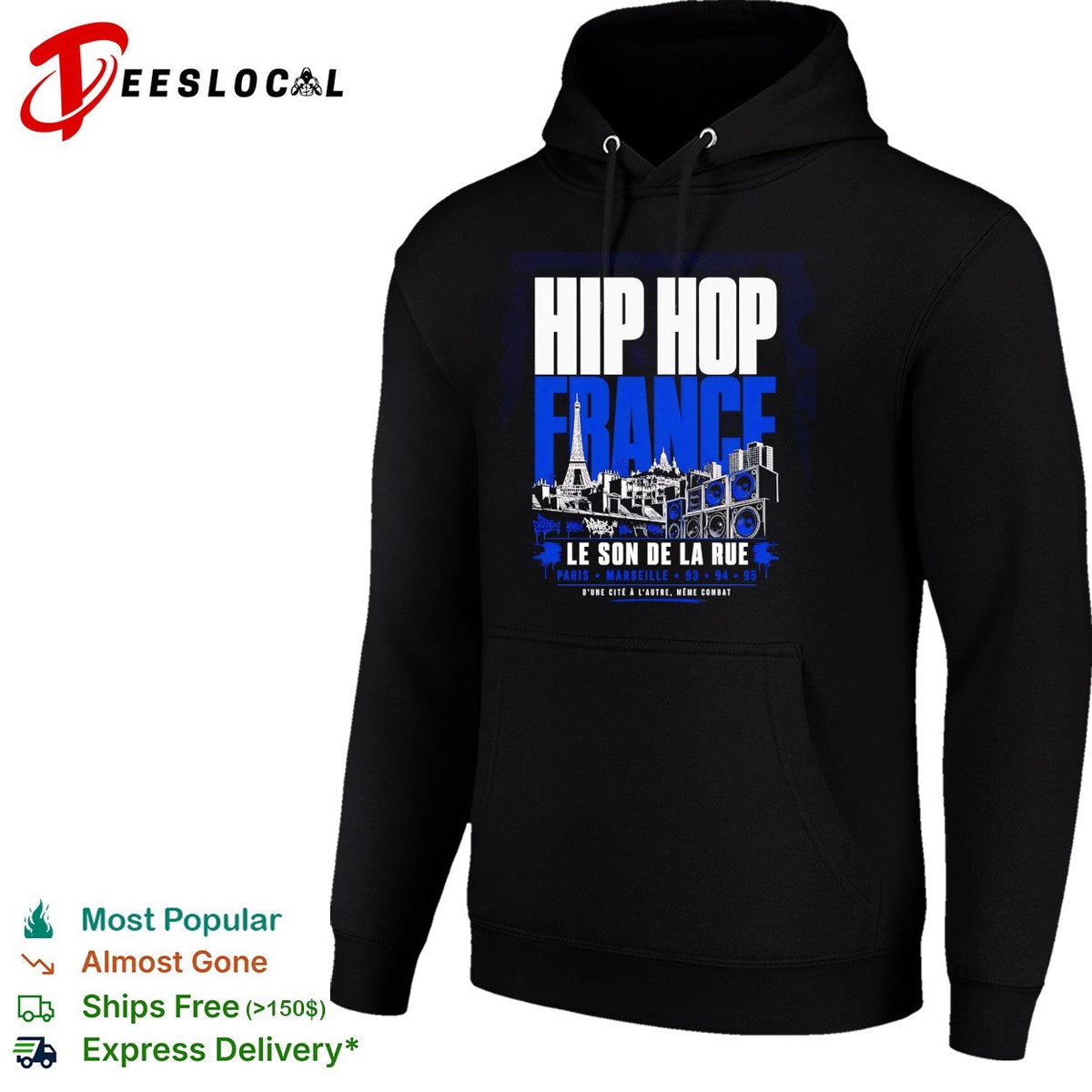 Hip hop France Le son de la rue Eiffel Tower shirt Unisex