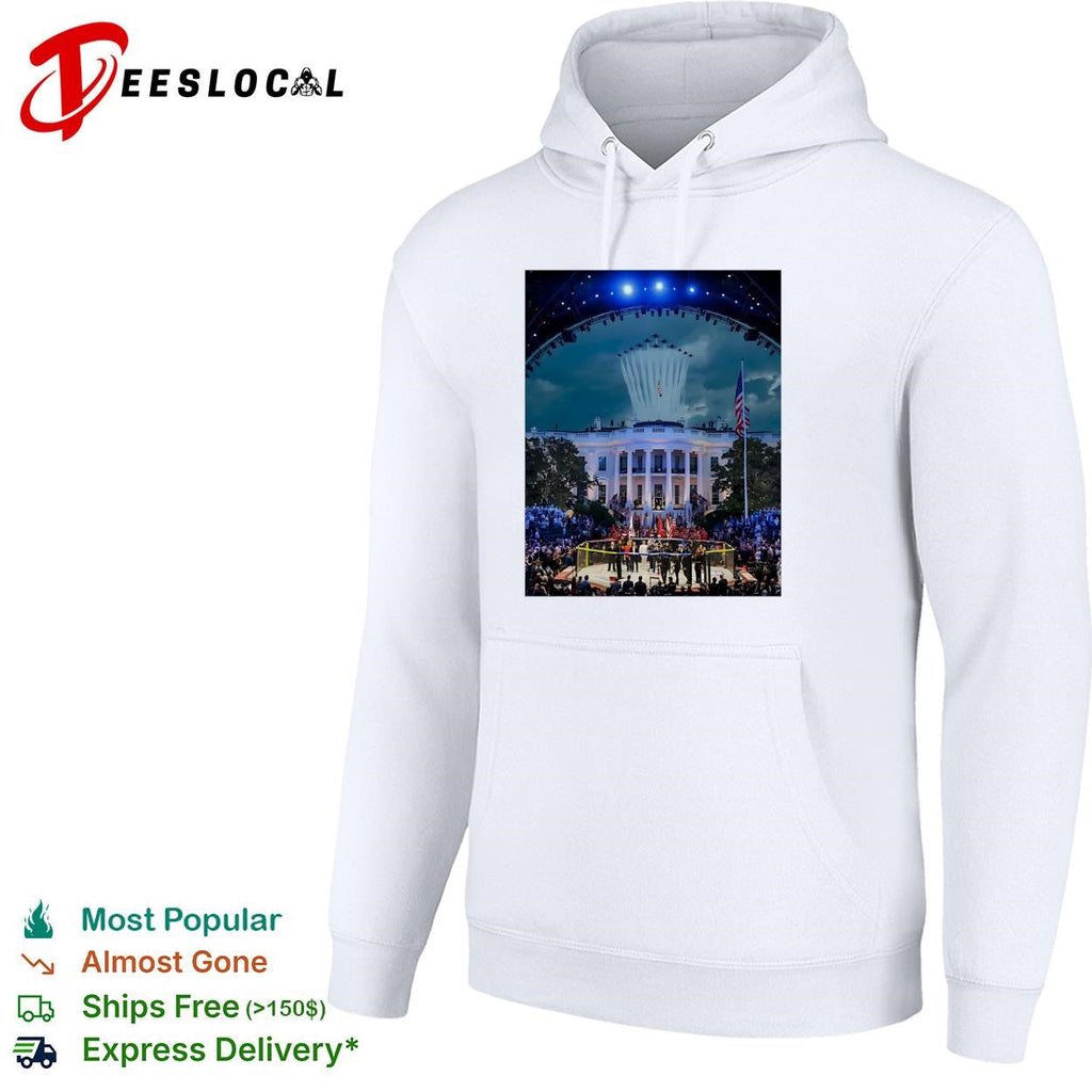 Historic mansion concert stage night scene art shirt Unisex