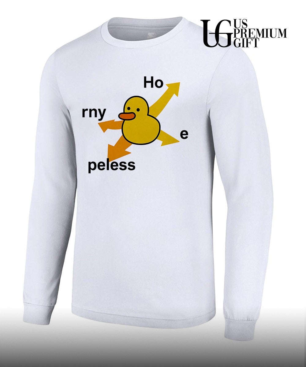 Ho rny Peless Duck In Distress shirt Unisex