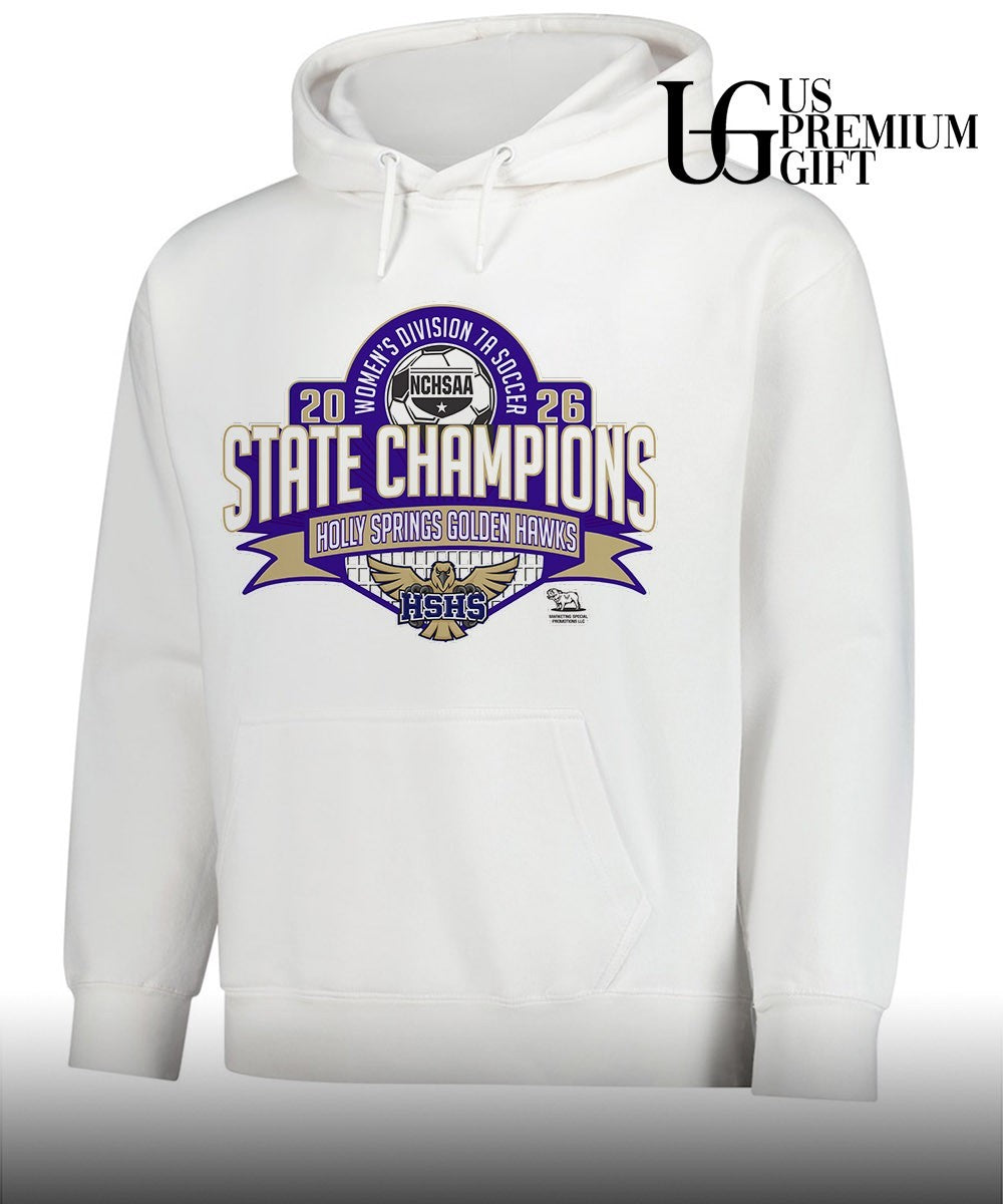 Holly Springs Golden Hawks NCHSAA Women’s 7A Soccer State Champions 2026 shirt Unisex