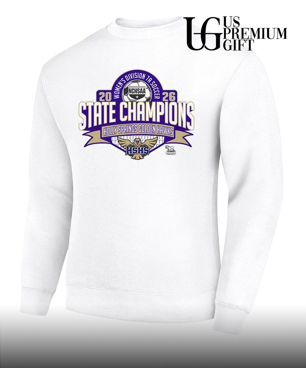 Holly Springs Golden Hawks NCHSAA Women’s 7A Soccer State Champions 2026 shirt Unisex