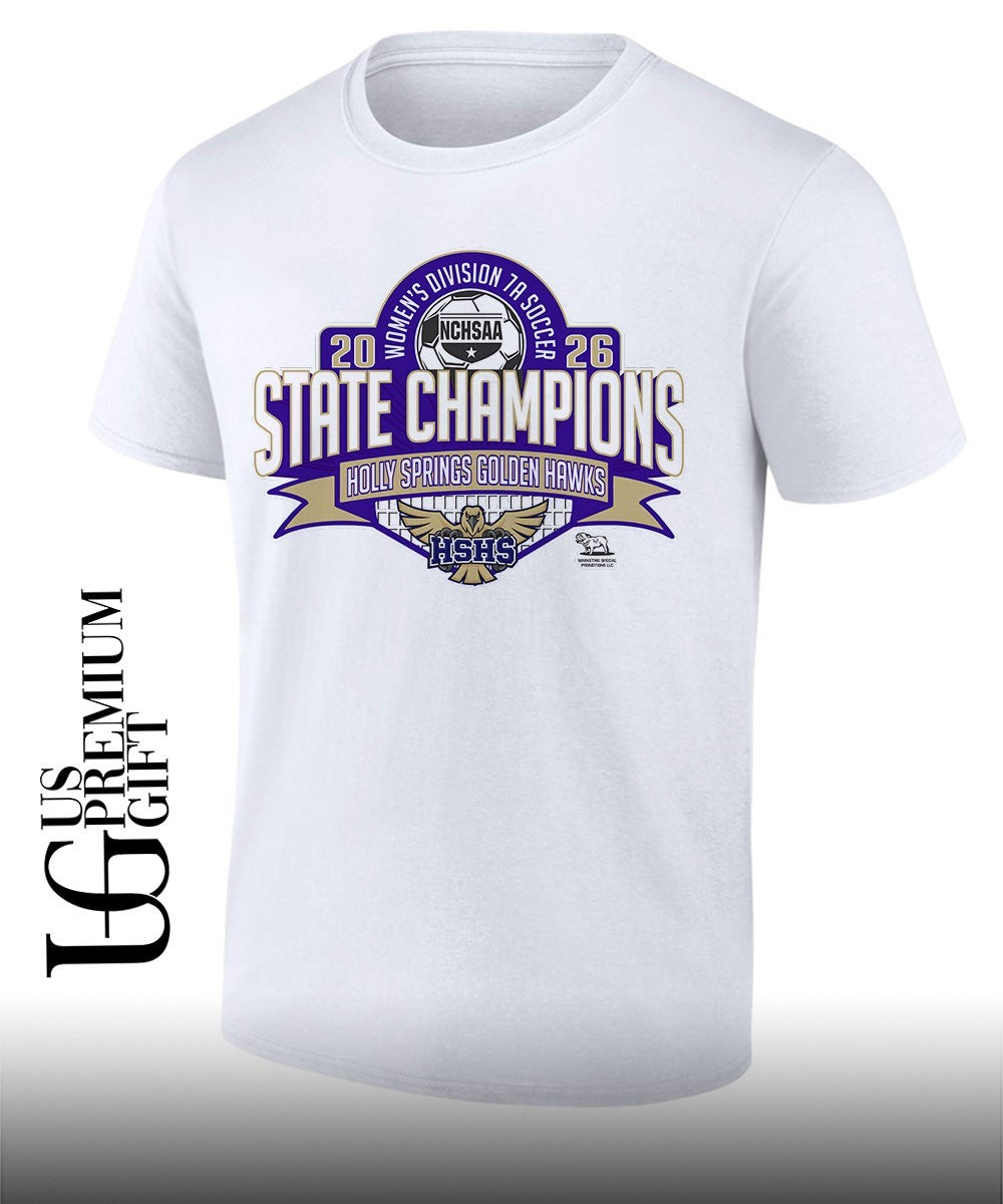 Holly Springs Golden Hawks NCHSAA Women’s 7A Soccer State Champions 2026 shirt Unisex