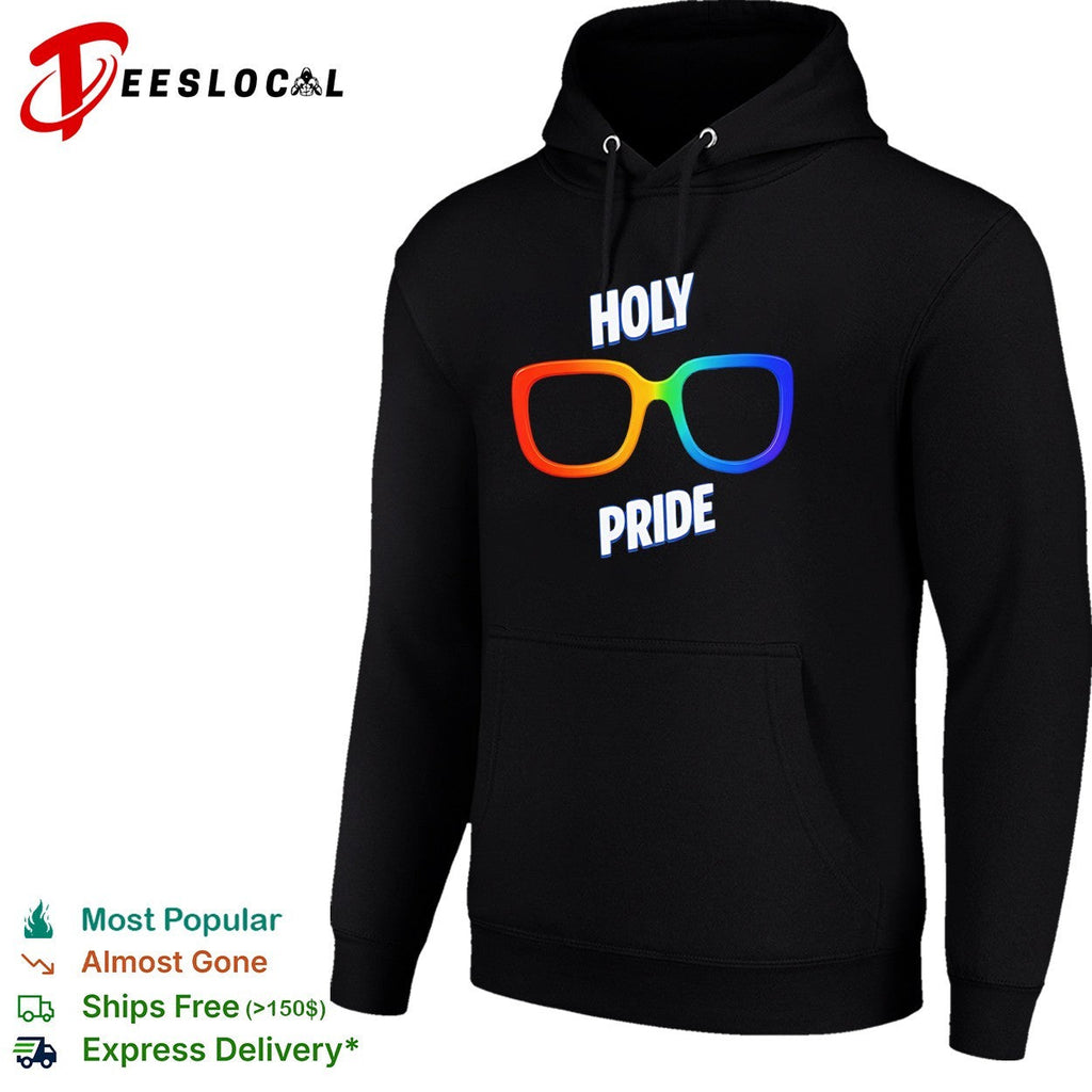 Holy Pride glasses rainbow frame pride shirt Unisex