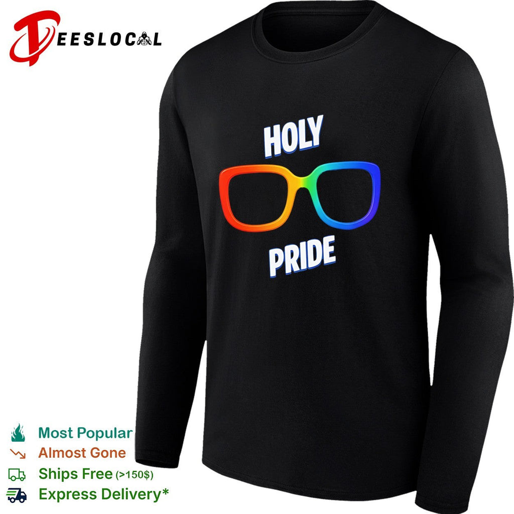 Holy Pride glasses rainbow frame pride shirt Unisex