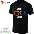 Holy Pride glasses rainbow frame pride shirt Unisex