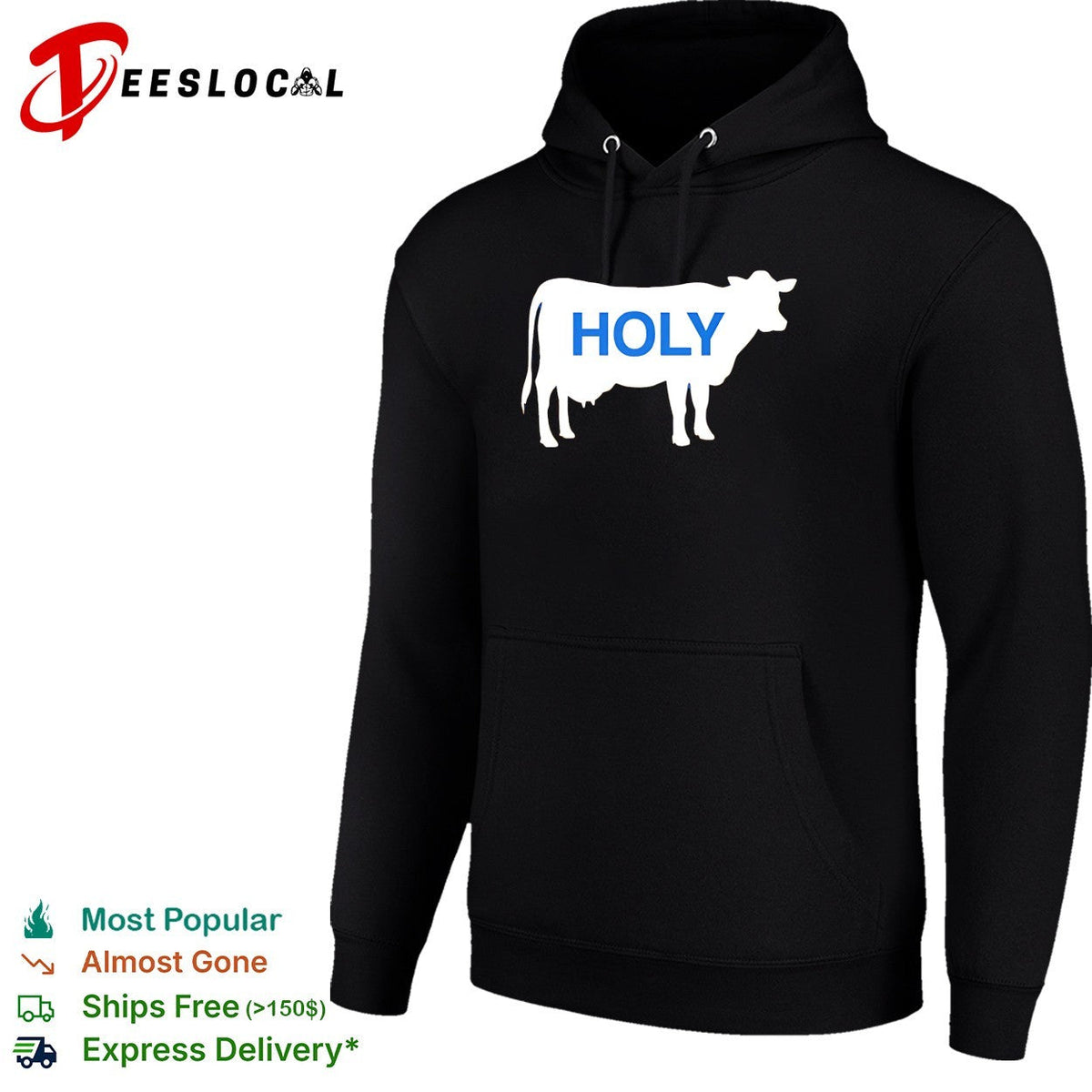 Holy cow silhouette wordplay shirt Unisex