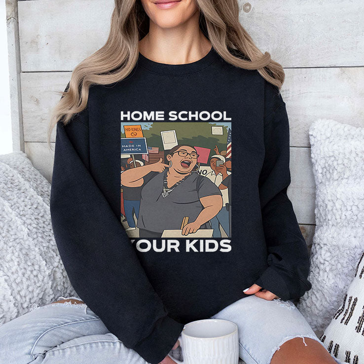 Home School Your Kids Lucy Martinez No Kings Protest T Shirt Unisex