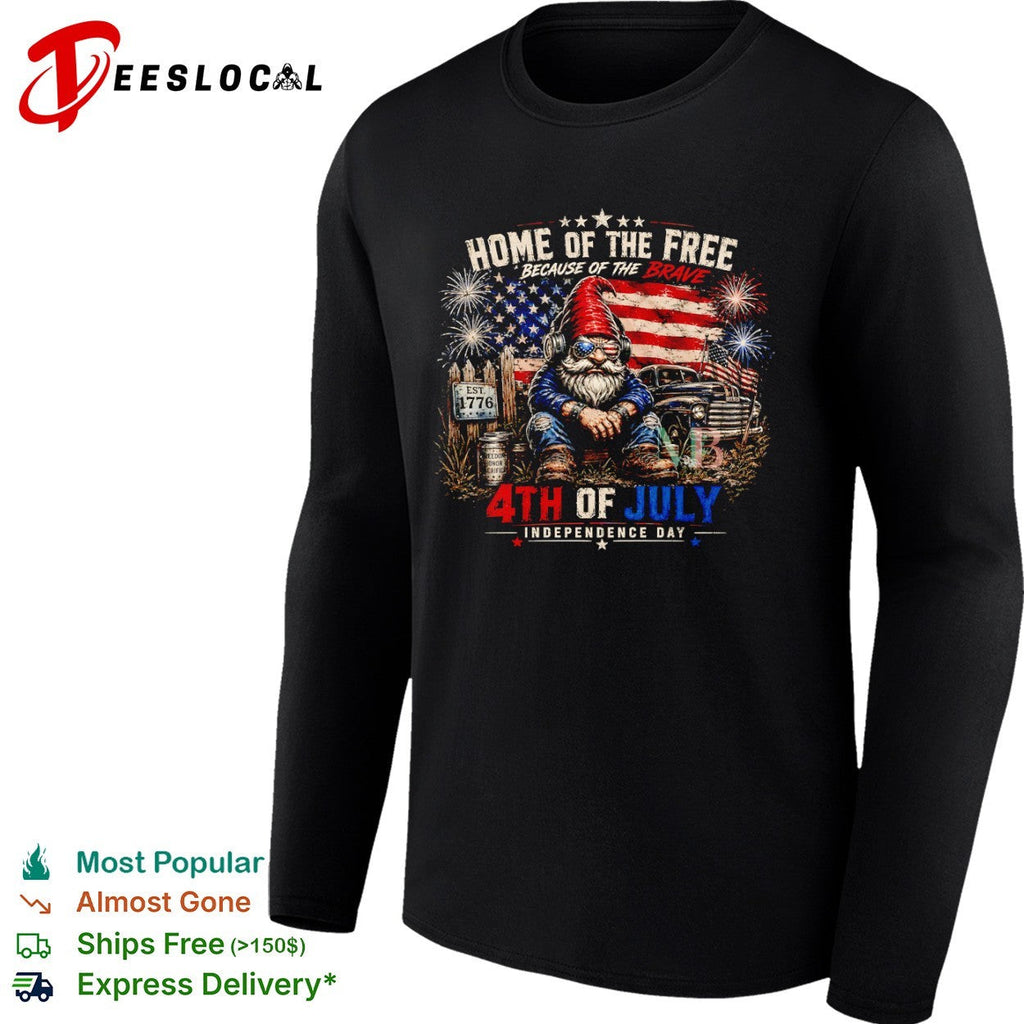 Home of the free because of the brave 1776 4th of july shirt Unisex