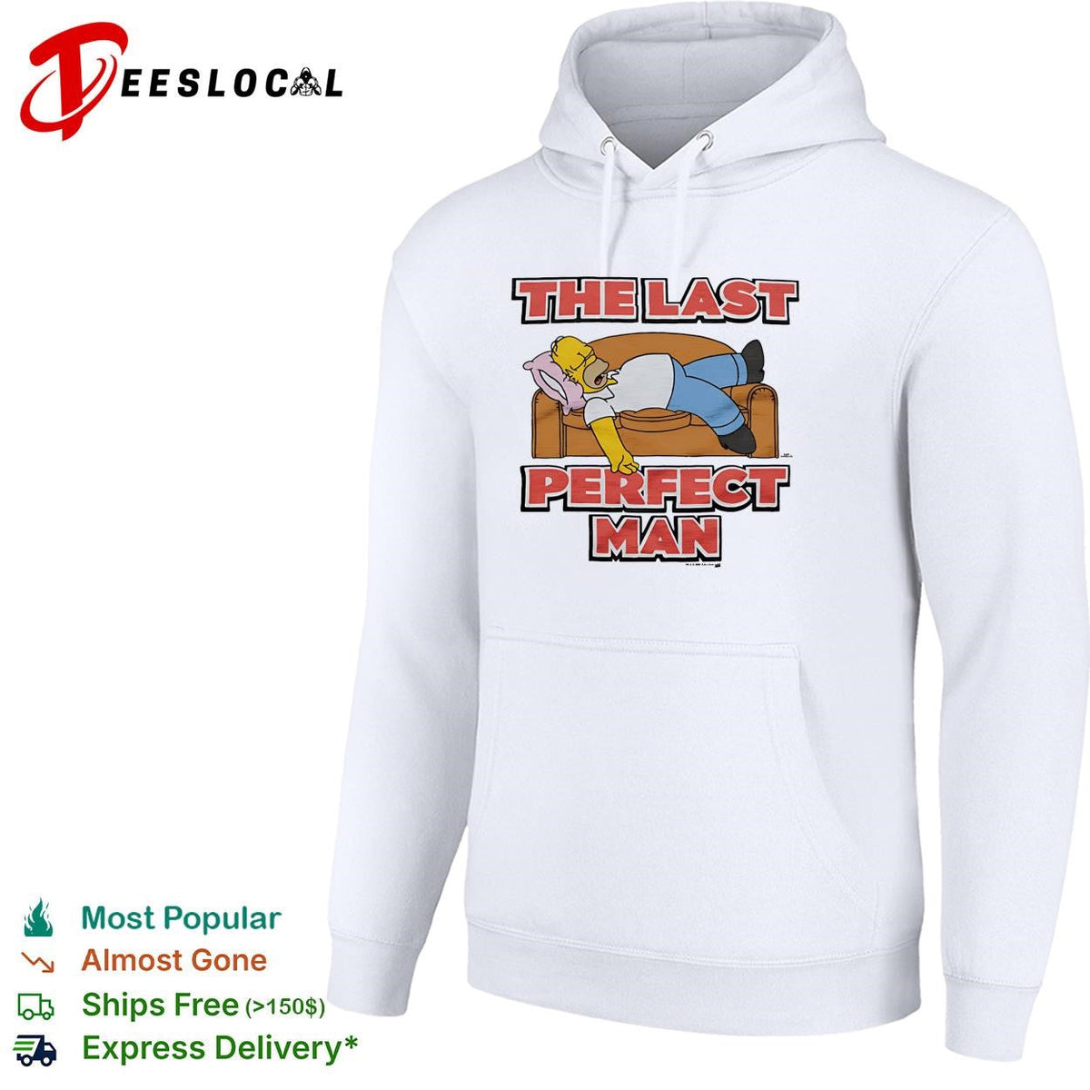 Homer the last perfect man couch lazy funny shirt Unisex