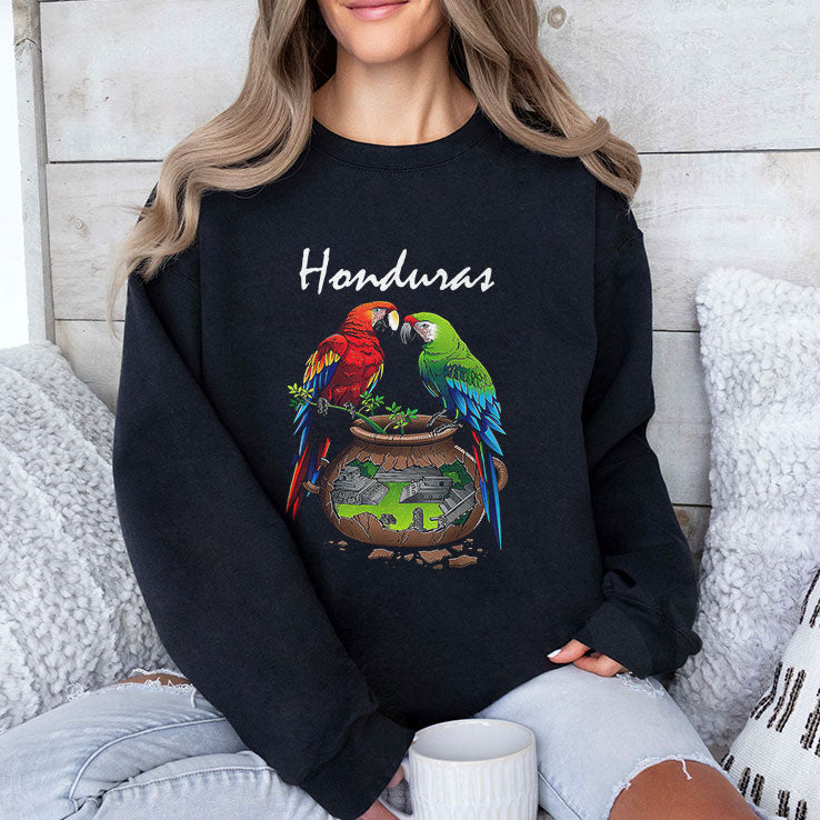 Honduras Parrots And Cultural Landscape Shirt Unisex