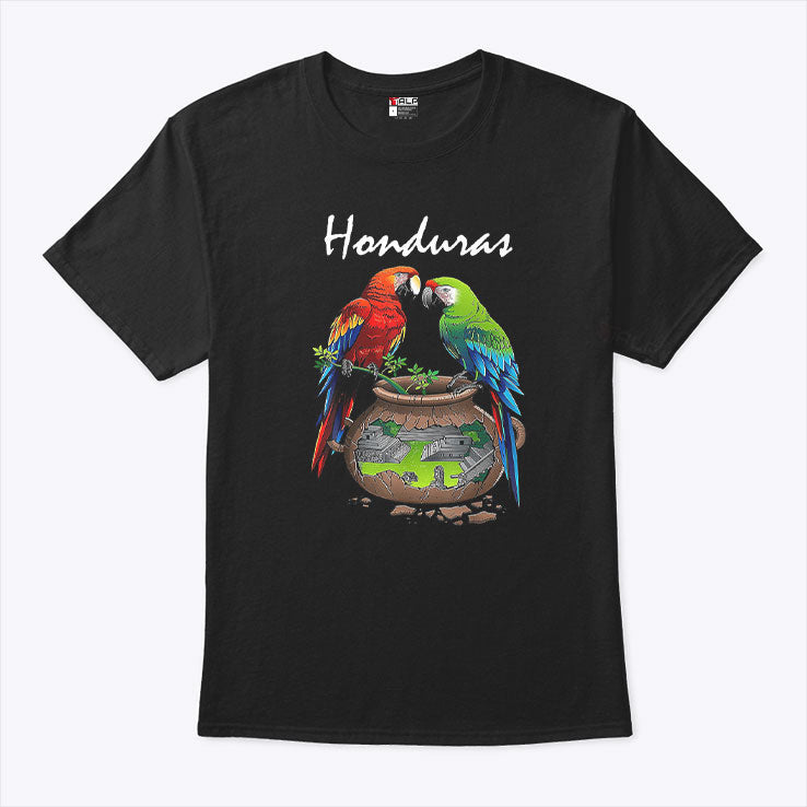 Honduras Parrots And Cultural Landscape Shirt Unisex