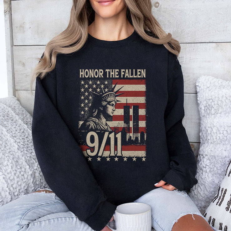 Honor The Fallen September 11 American Flag T Shirt Unisex