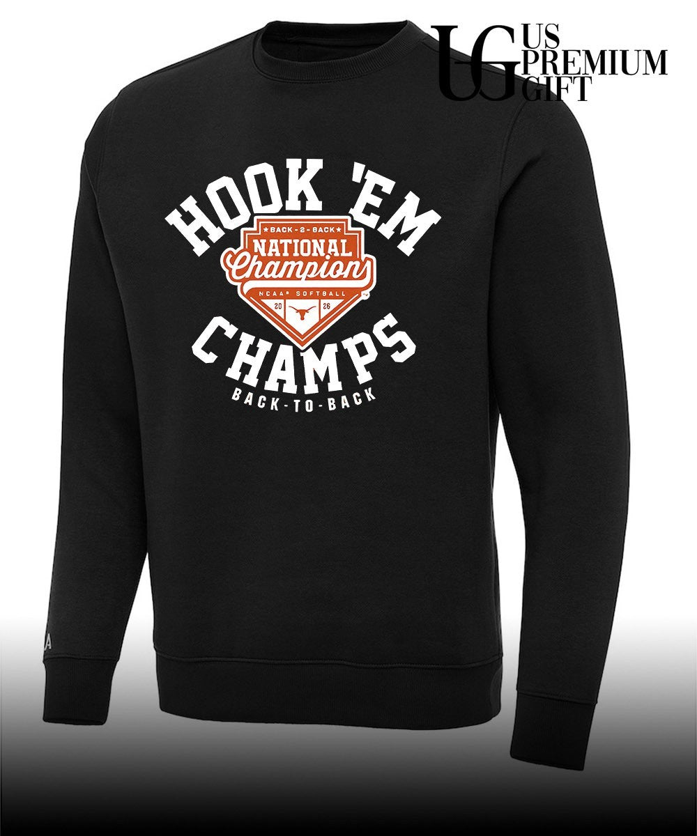 Hook ‘Em National Champions Texas Longhorns Softball NCAA Back-to-Back 2026 shirt Unisex