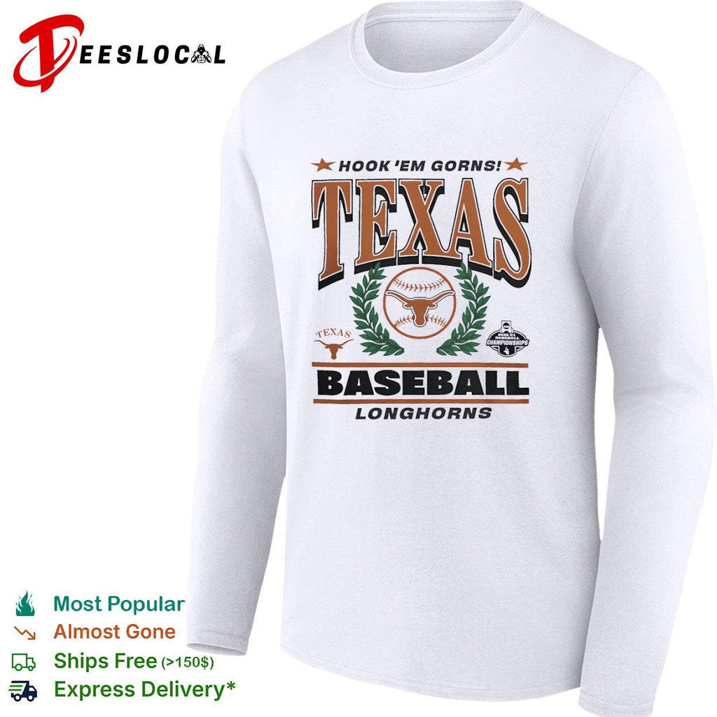 Hook em Gorns Texas Longhorns Baseball 2026 D1 Baseball Championships shirt Unisex