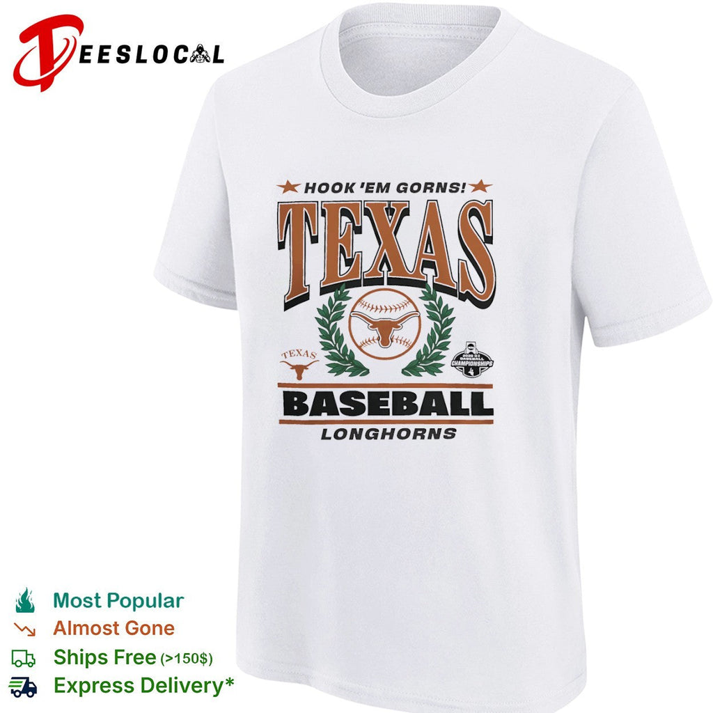 Hook em Gorns Texas Longhorns Baseball 2026 D1 Baseball Championships shirt Unisex
