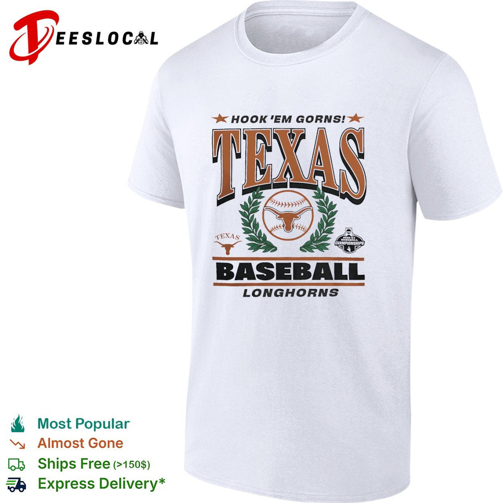 Hook em Gorns Texas Longhorns Baseball 2026 D1 Baseball Championships shirt Unisex