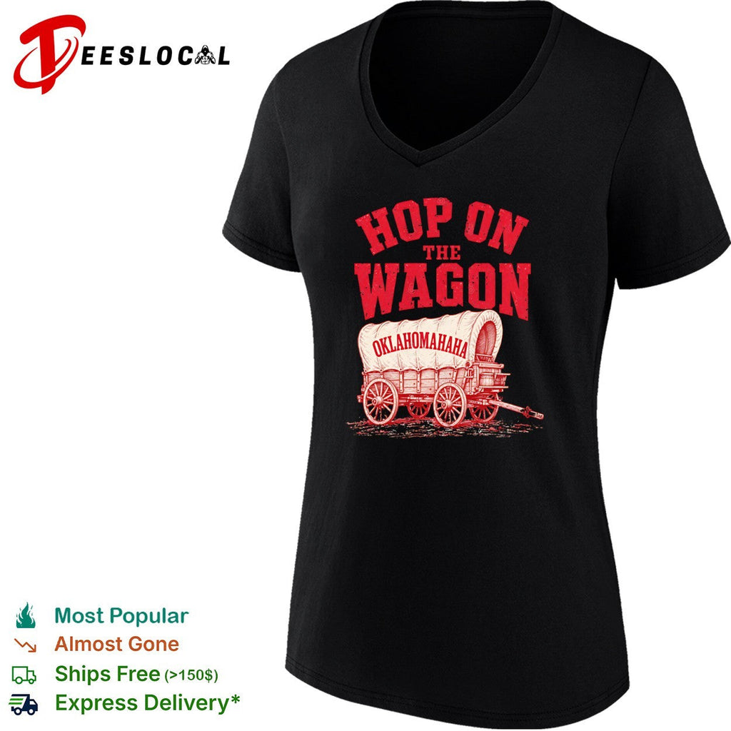 Hop on the Wagon Oklahoma Sooners OklahomaHaha Basketball Shirt Unisex