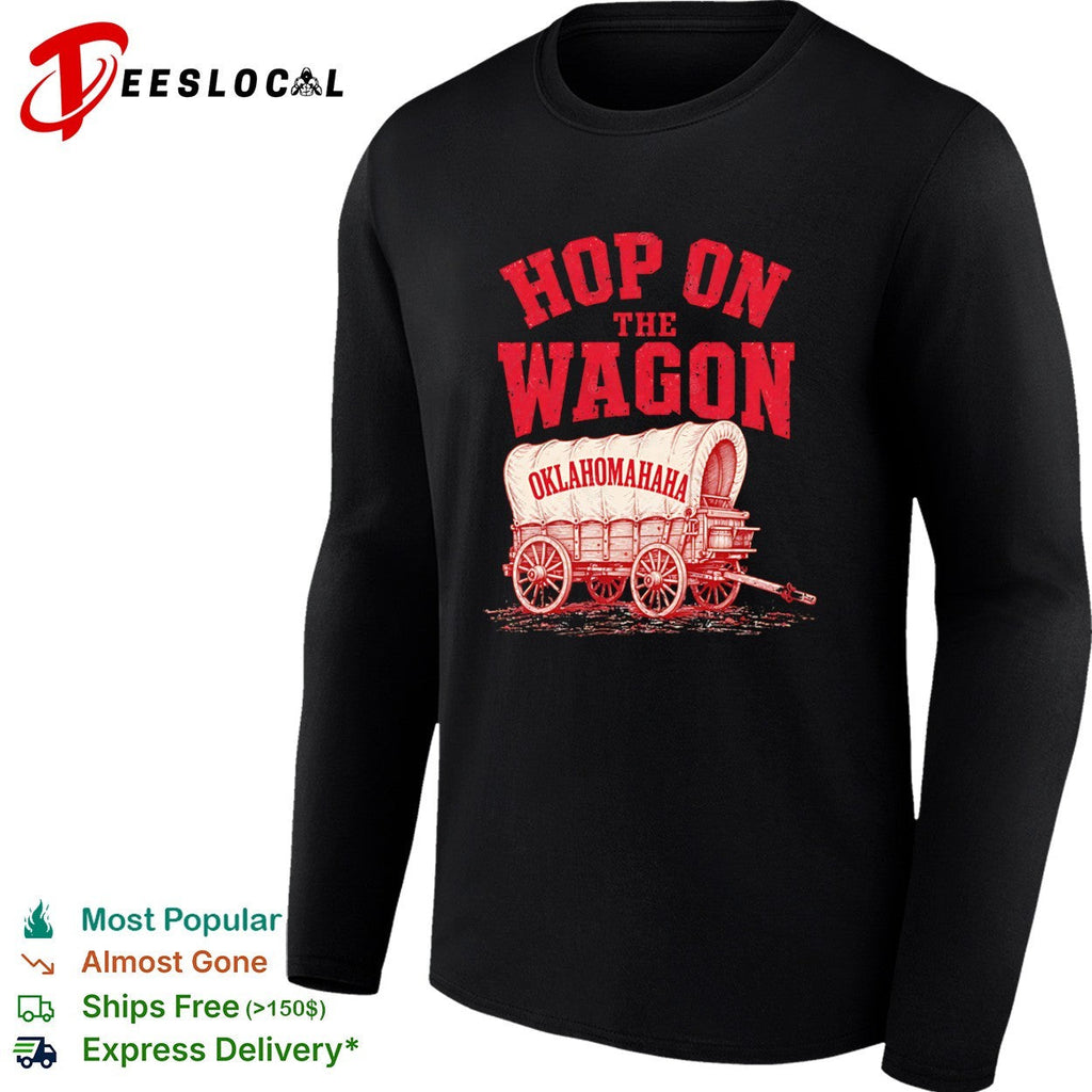 Hop on the Wagon Oklahoma Sooners OklahomaHaha Basketball Shirt Unisex
