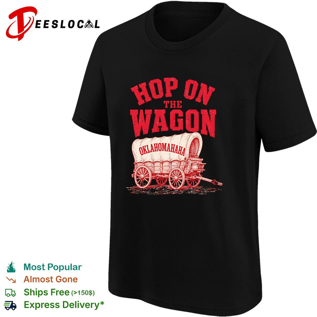 Hop on the Wagon Oklahoma Sooners OklahomaHaha Basketball Shirt Unisex