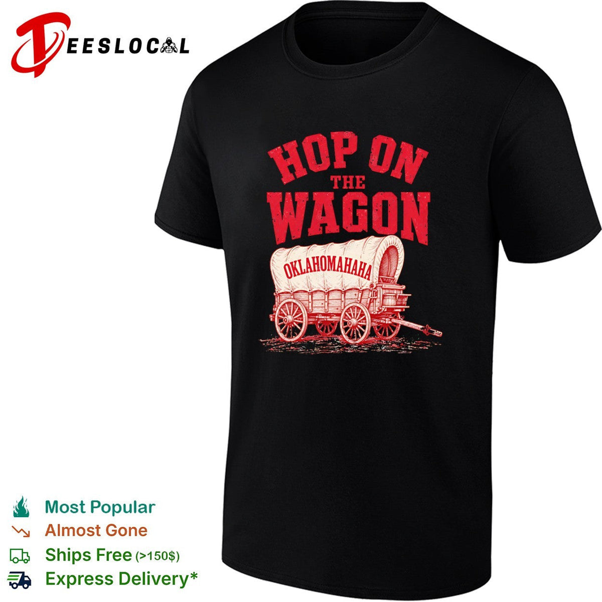 Hop on the Wagon Oklahoma Sooners OklahomaHaha Basketball Shirt Unisex