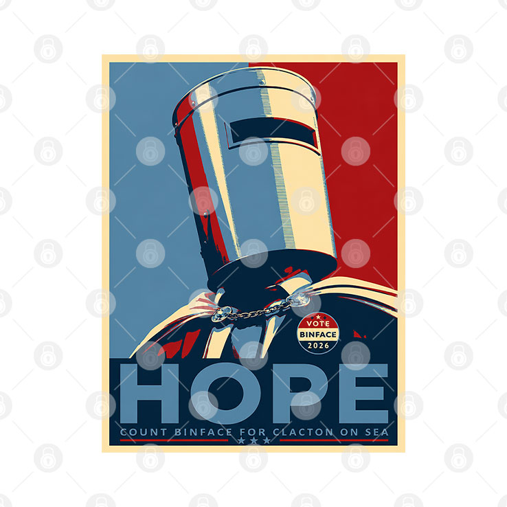 Hope For Clacton Count Binface T Shirt Unisex