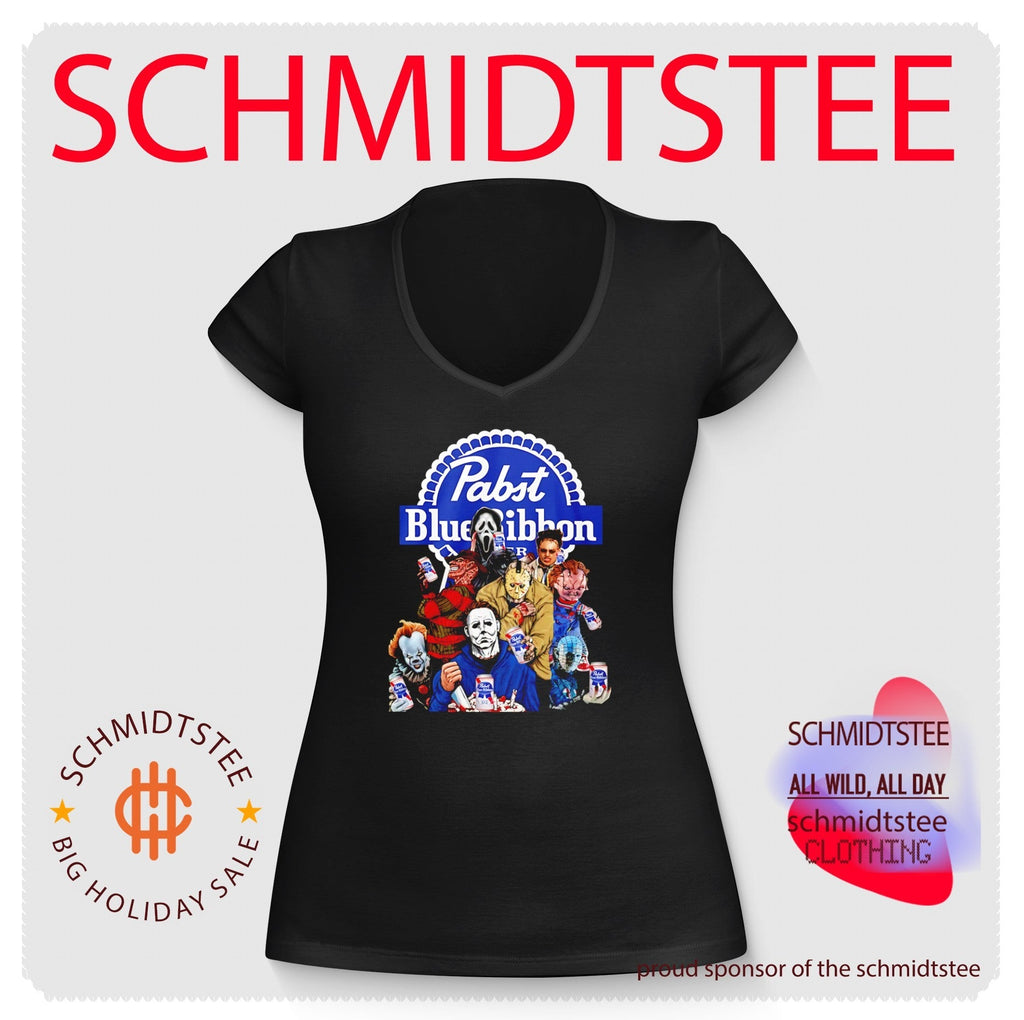 Horror Characters Pabst Blue Ribbon Shirt Unisex