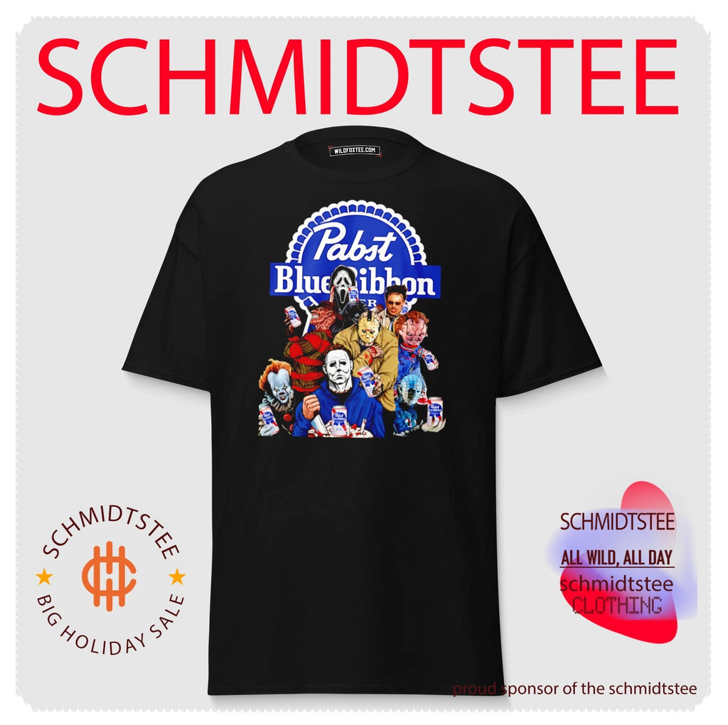 Horror Characters Pabst Blue Ribbon Shirt Unisex