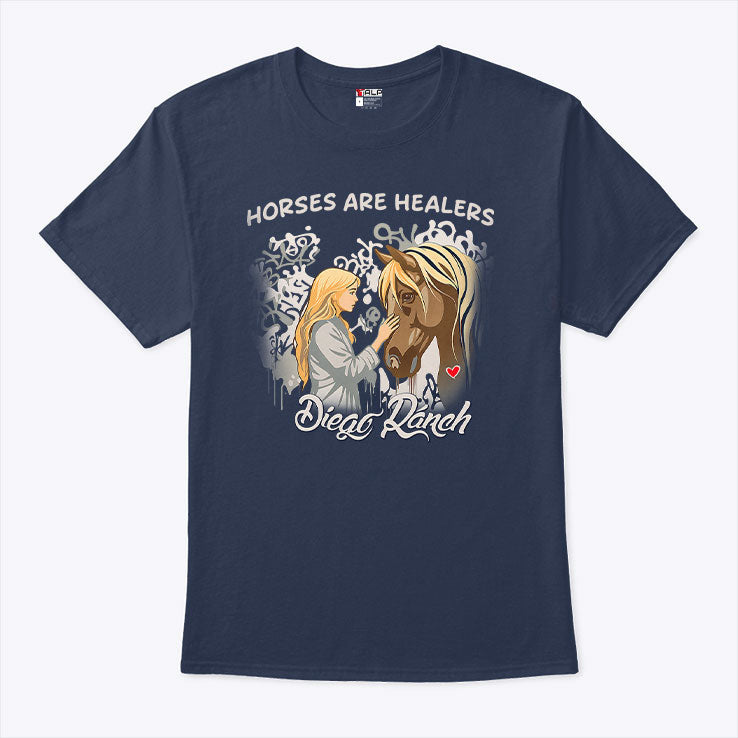 Horses Are Healers Died Ranch Horse Lover T Shirt Unisex