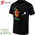 Dog Golf Player Cartoon Sports shirt Unisex