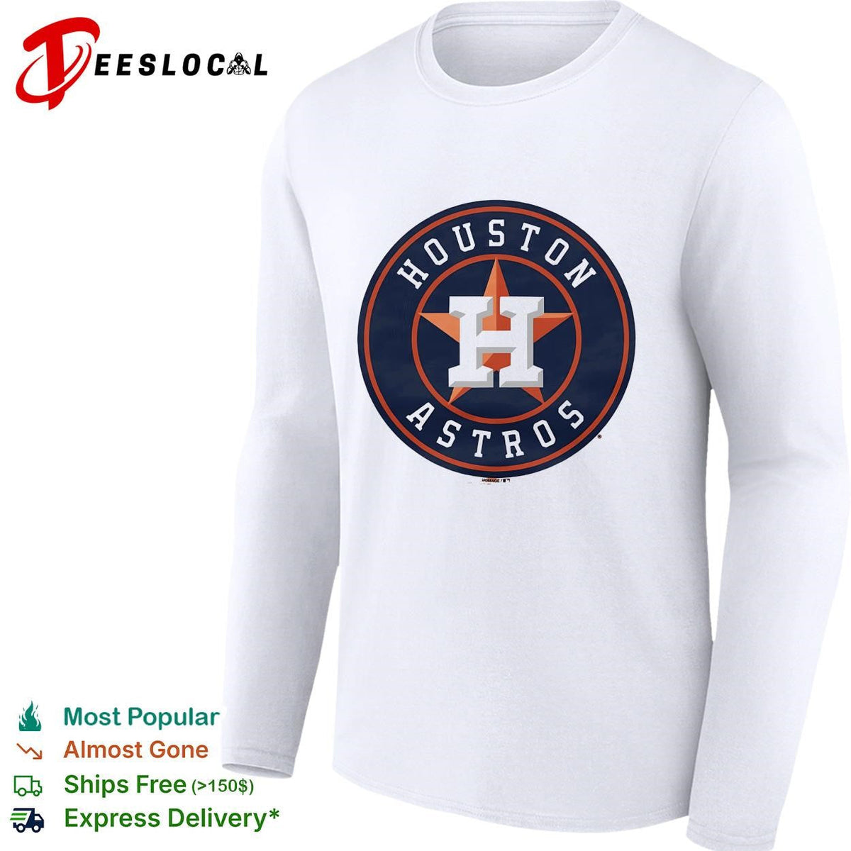 Houston Astros modern circle star H sports logo shirt Unisex