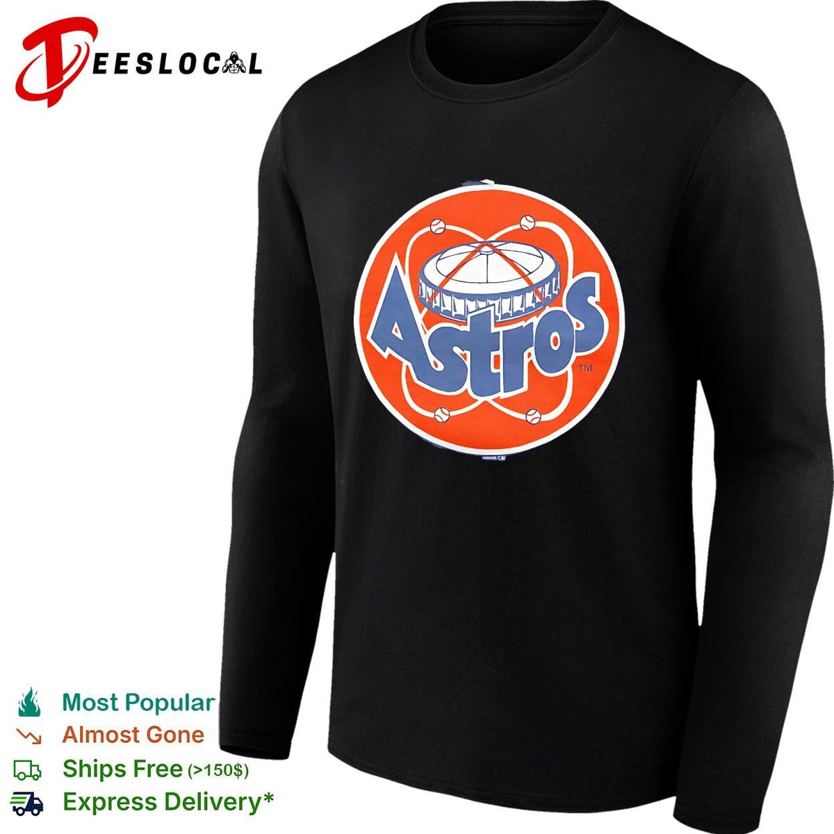 Houston Astros vintage Astrodome stadium circle logo shirt Unisex